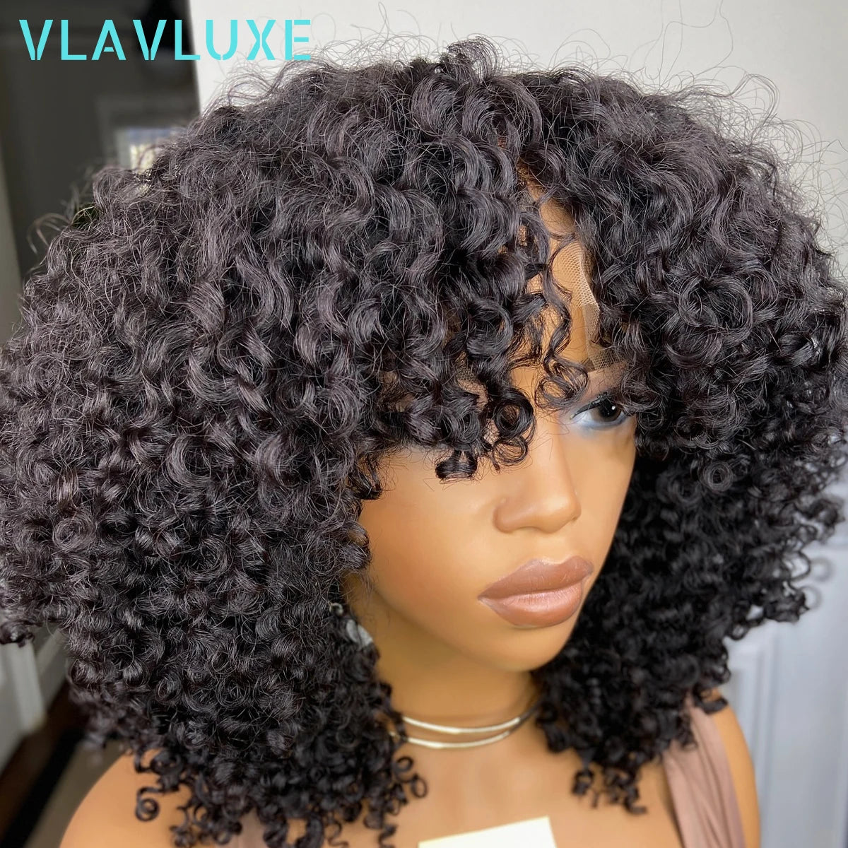 Natural Color Glueless Pre-Plucked Lace Curly Water Wave Bob