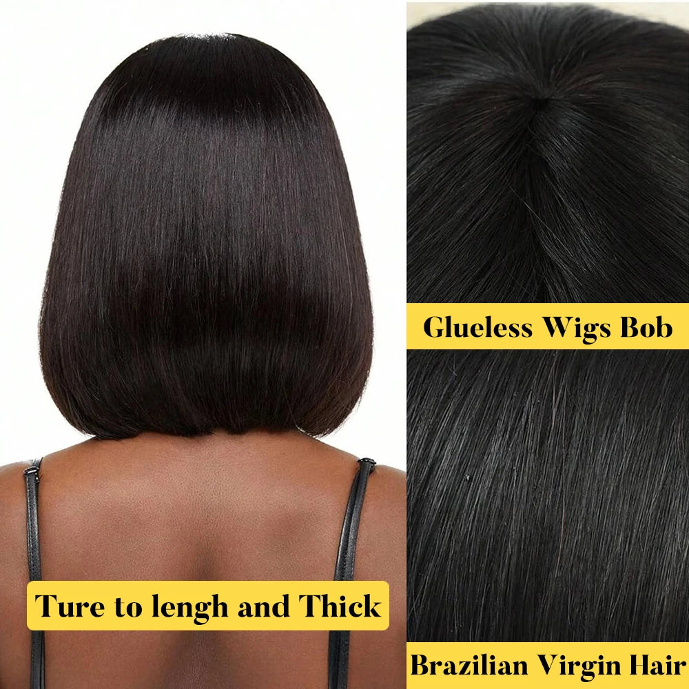 Straight Short Bob with Bang Unit