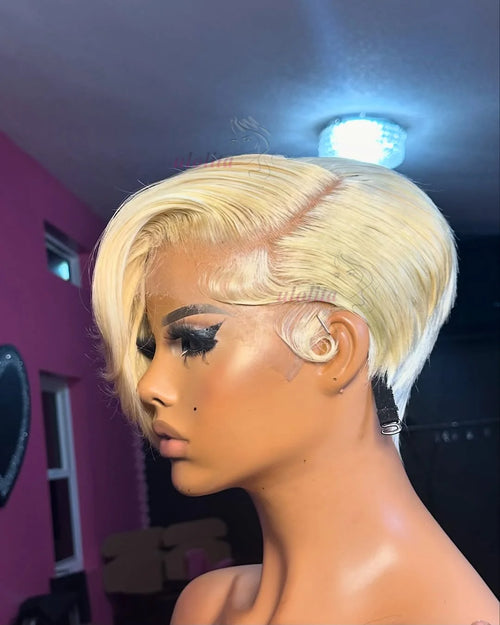 613 Straight Short Pixie Cut Unit