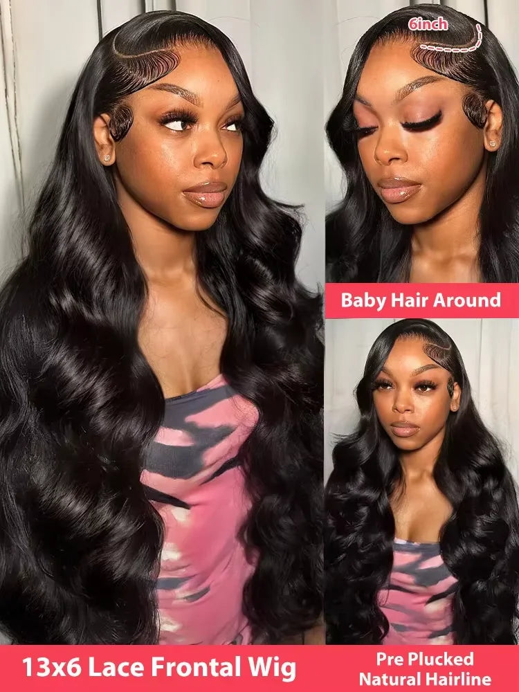 Glueless Pre-Plucked Natural Color Body Wave Unit