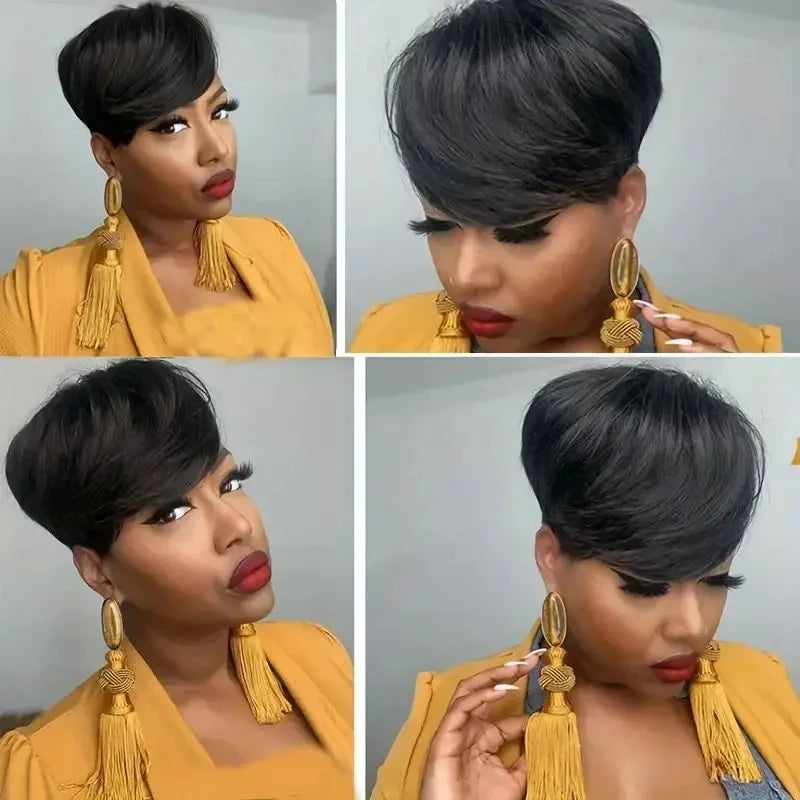 Blonde 613 Short Pixie Cut Bang Unit