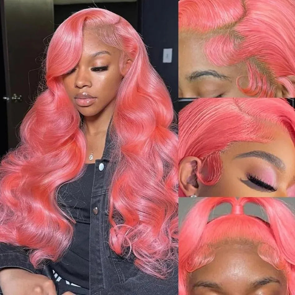 Pink Pre-Plucked Human Hair Unit