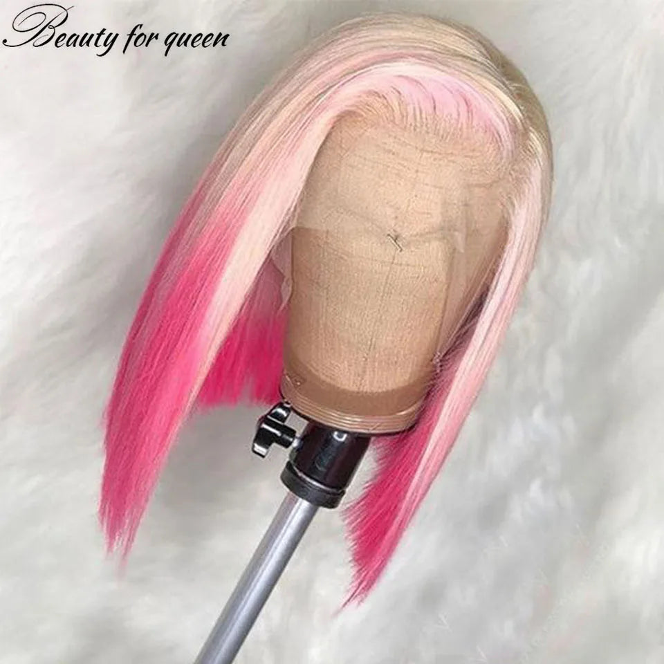 Ombre Pink and Blonde Bob Unit