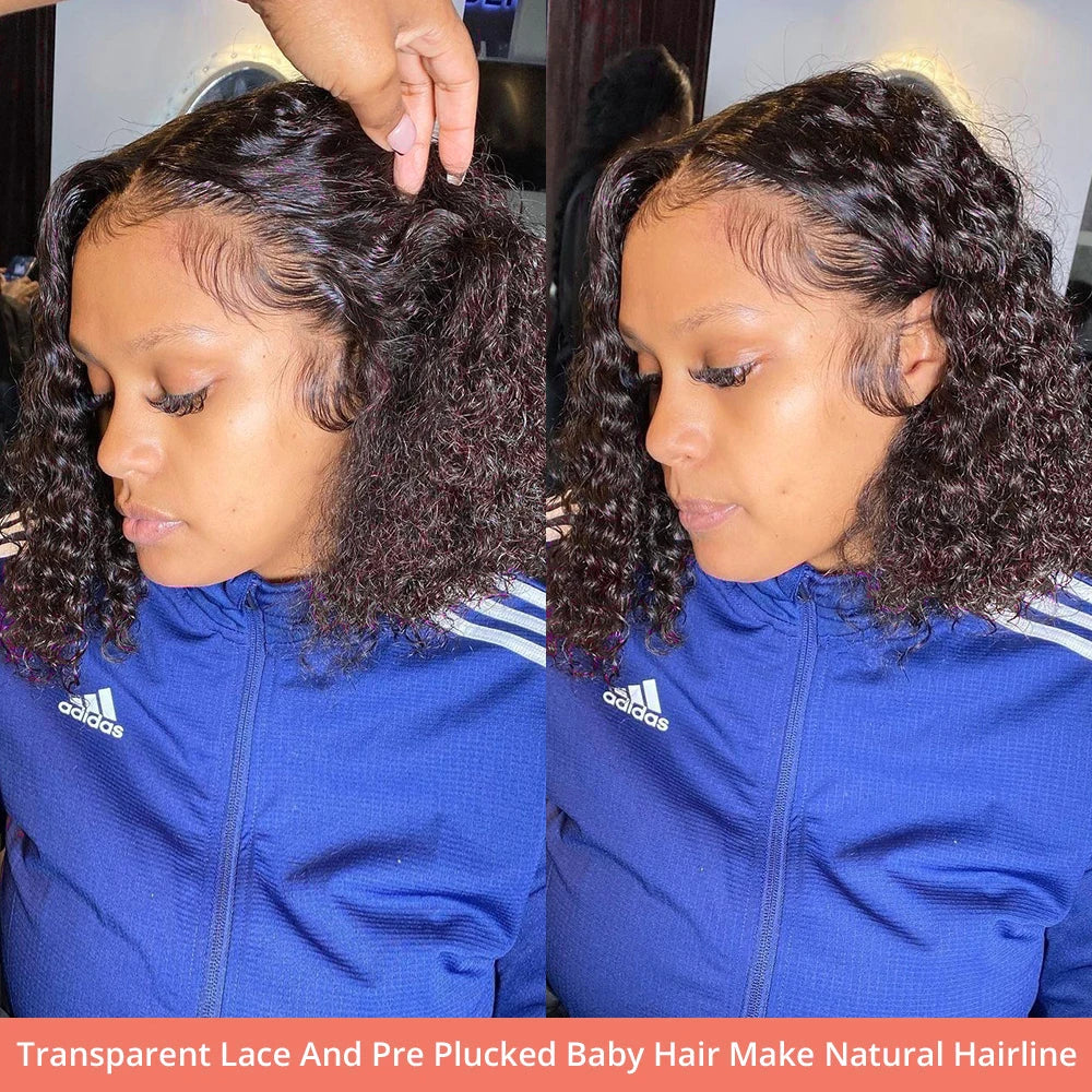 Short Curly Deep Wave Bob