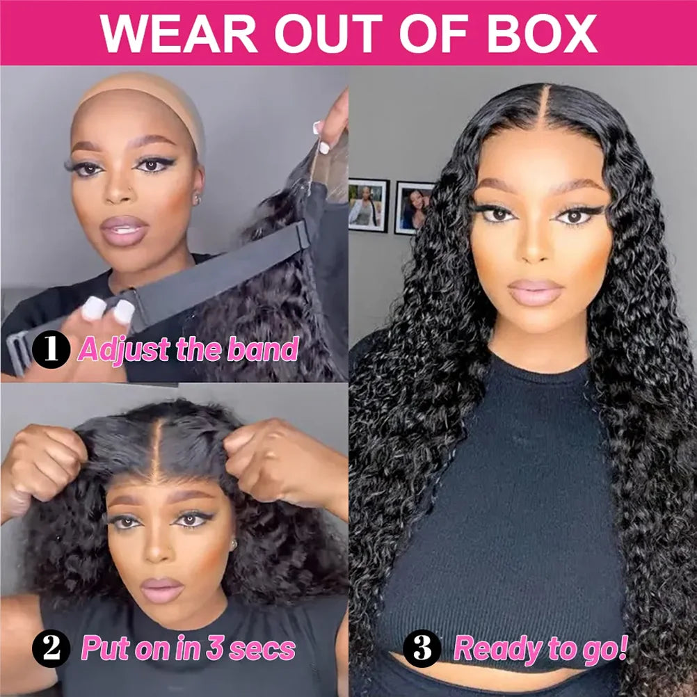 Glueless Kinky Curly Unit