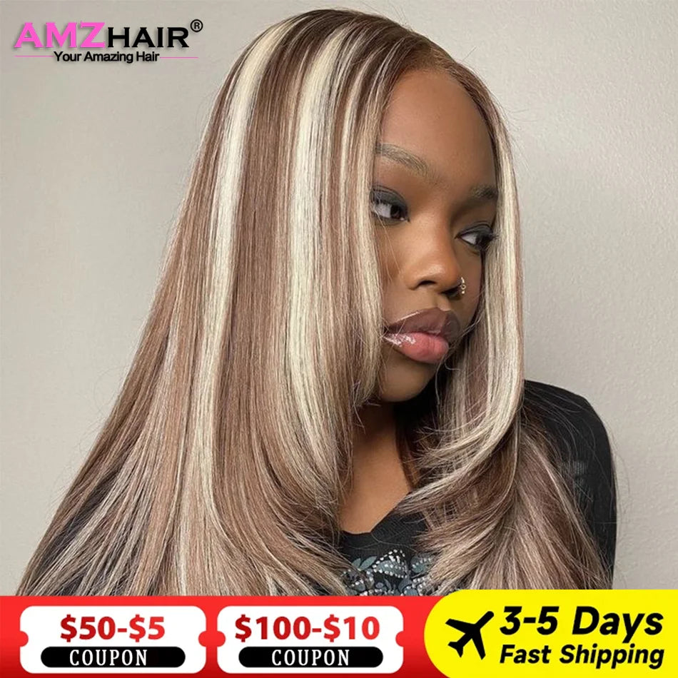 Blonde Brown 4/613 Straight/Body Wave Unit