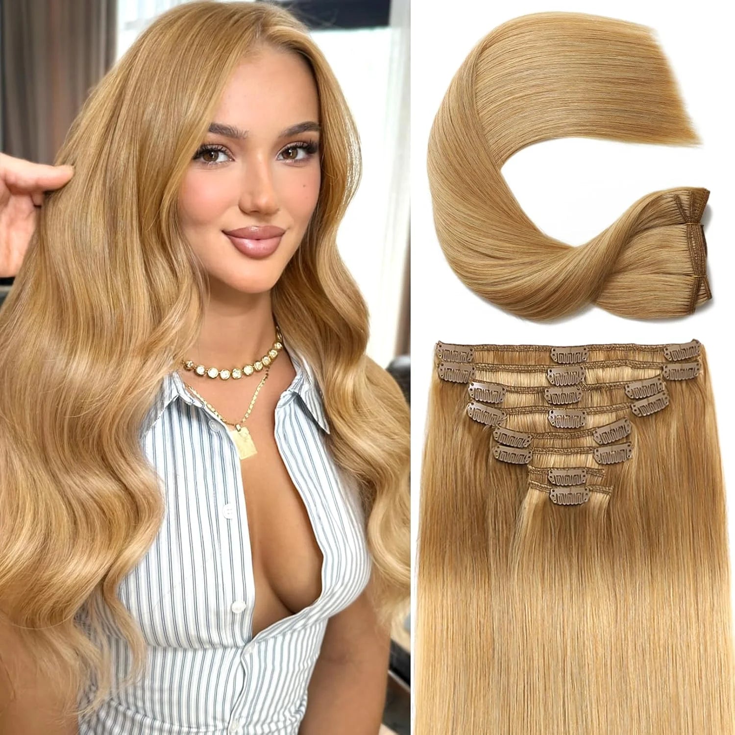 8 Piece Clip In Set