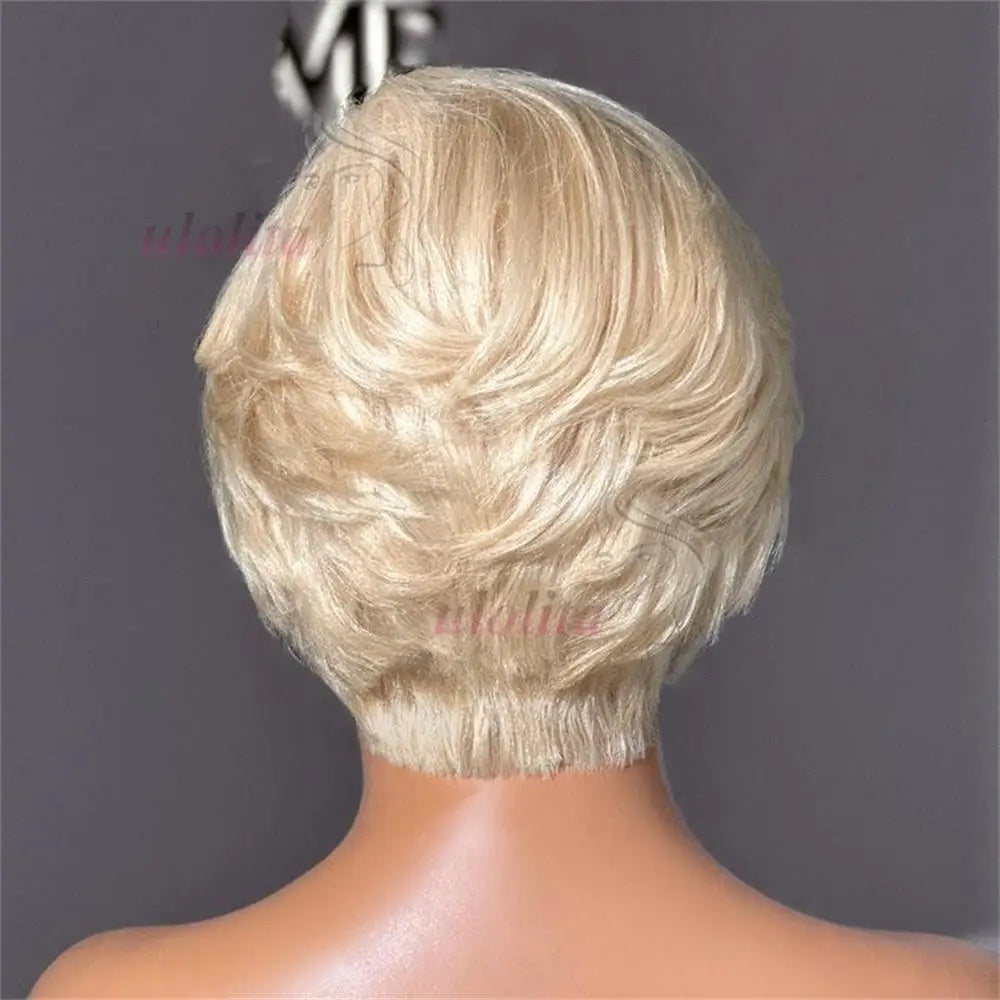 613 Straight Short Pixie Cut Unit