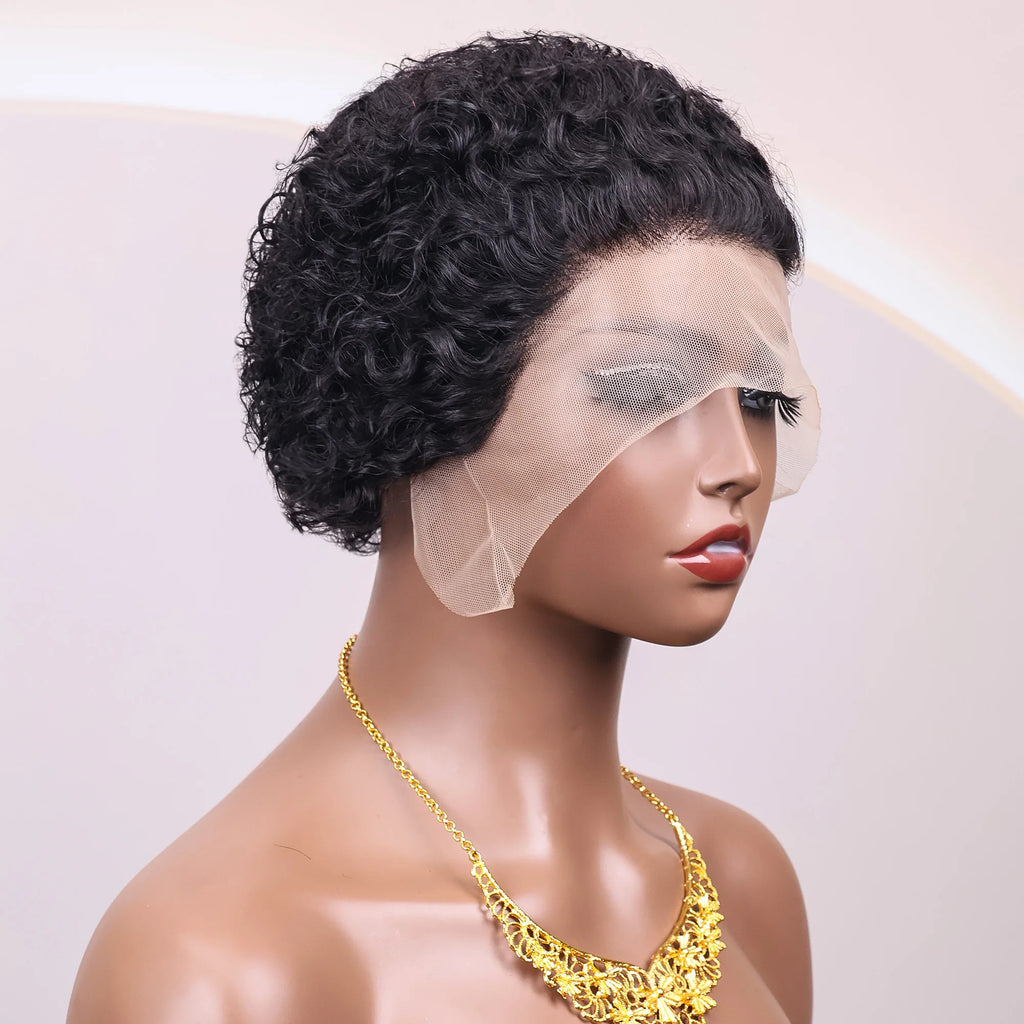 Natural Color Curly Pixie Unit