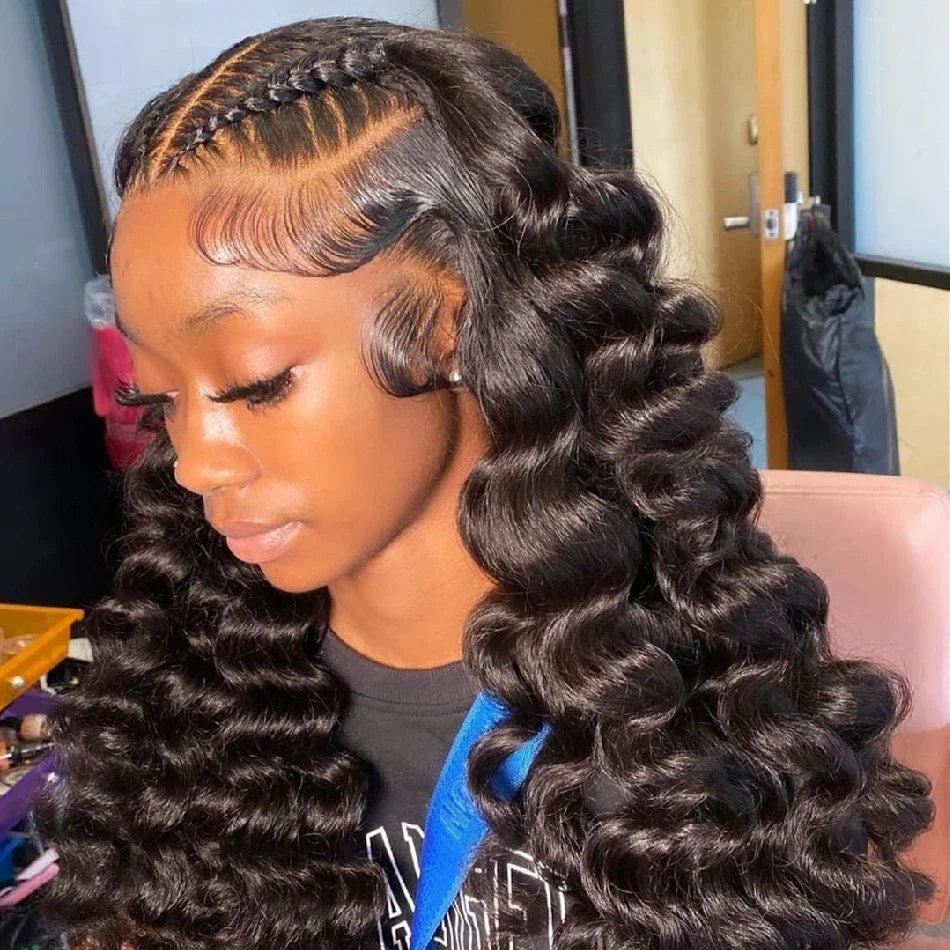 360 Natural Color Loose Deep Wave Curly Unit