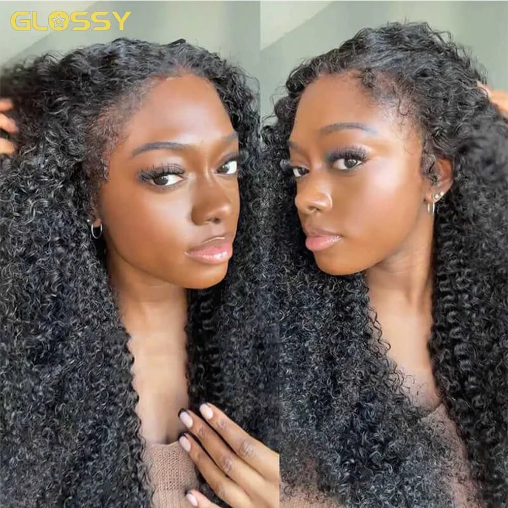 Kinky Curly Glueless Unit with 4C Edges
