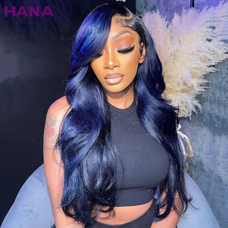 Midnight Blue Pre-Plucked Wavy Unit