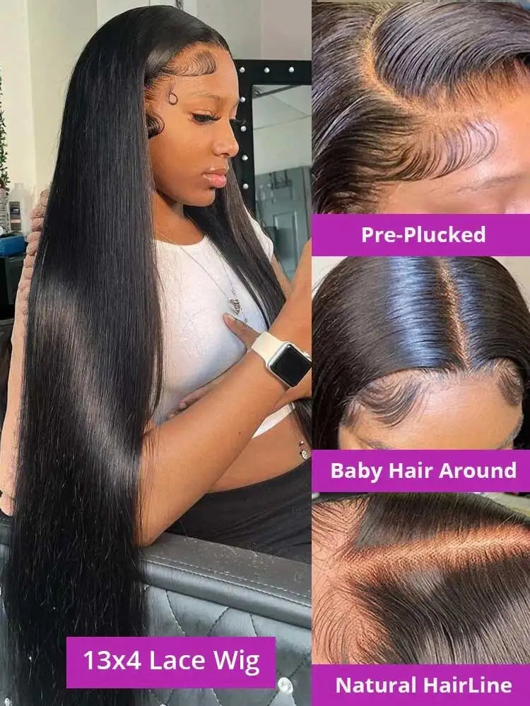 Natural Color Bone Straight Glueless Lace Unit