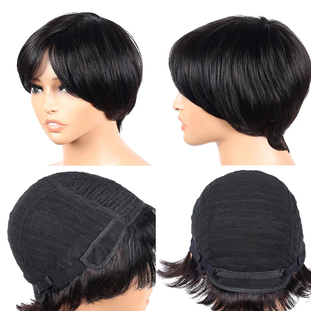 Blonde 613 Short Pixie Cut Bang Unit