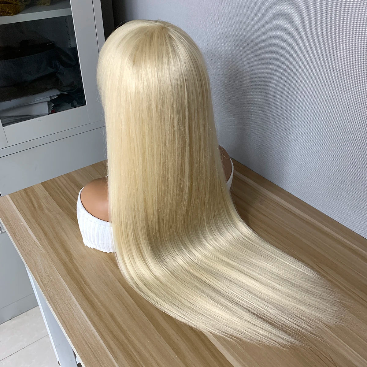 Blonde Straight Bang Unit