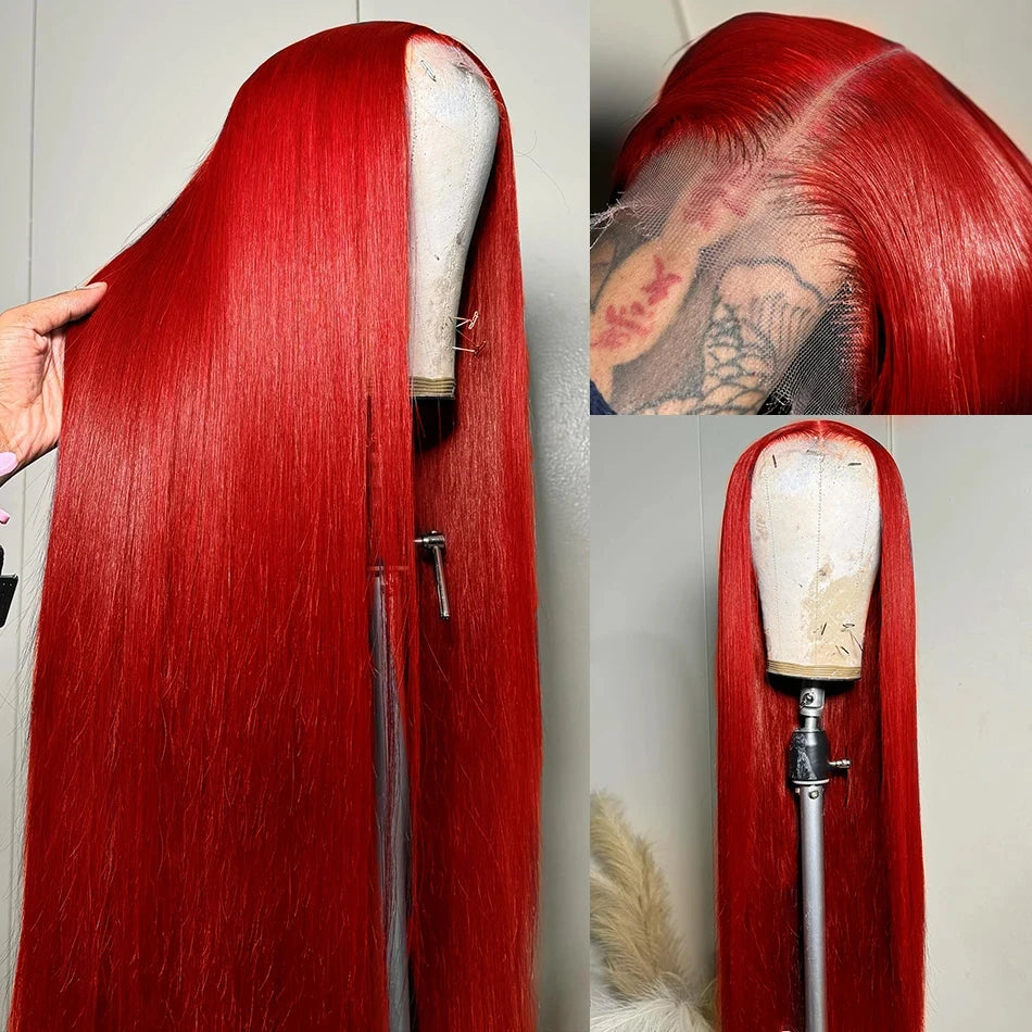 Hot Red Bone Straight Pre-Plucked Unit