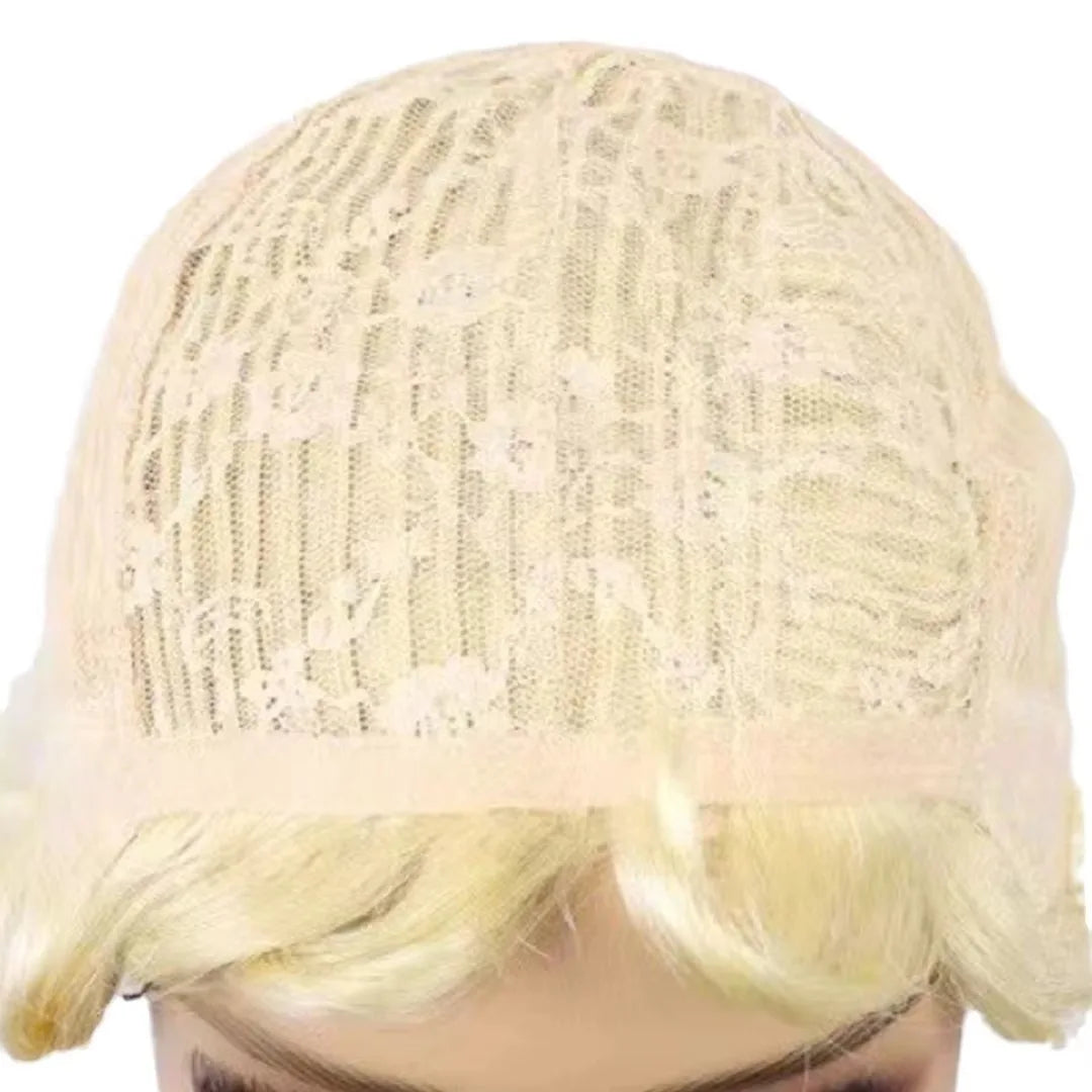 Blonde 613 Short Pixie Cut Bang Unit