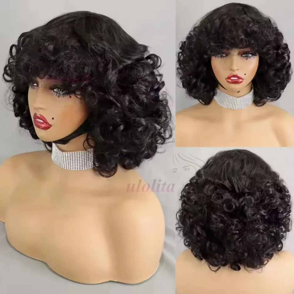Bouncy Curl Short Bob Unit
