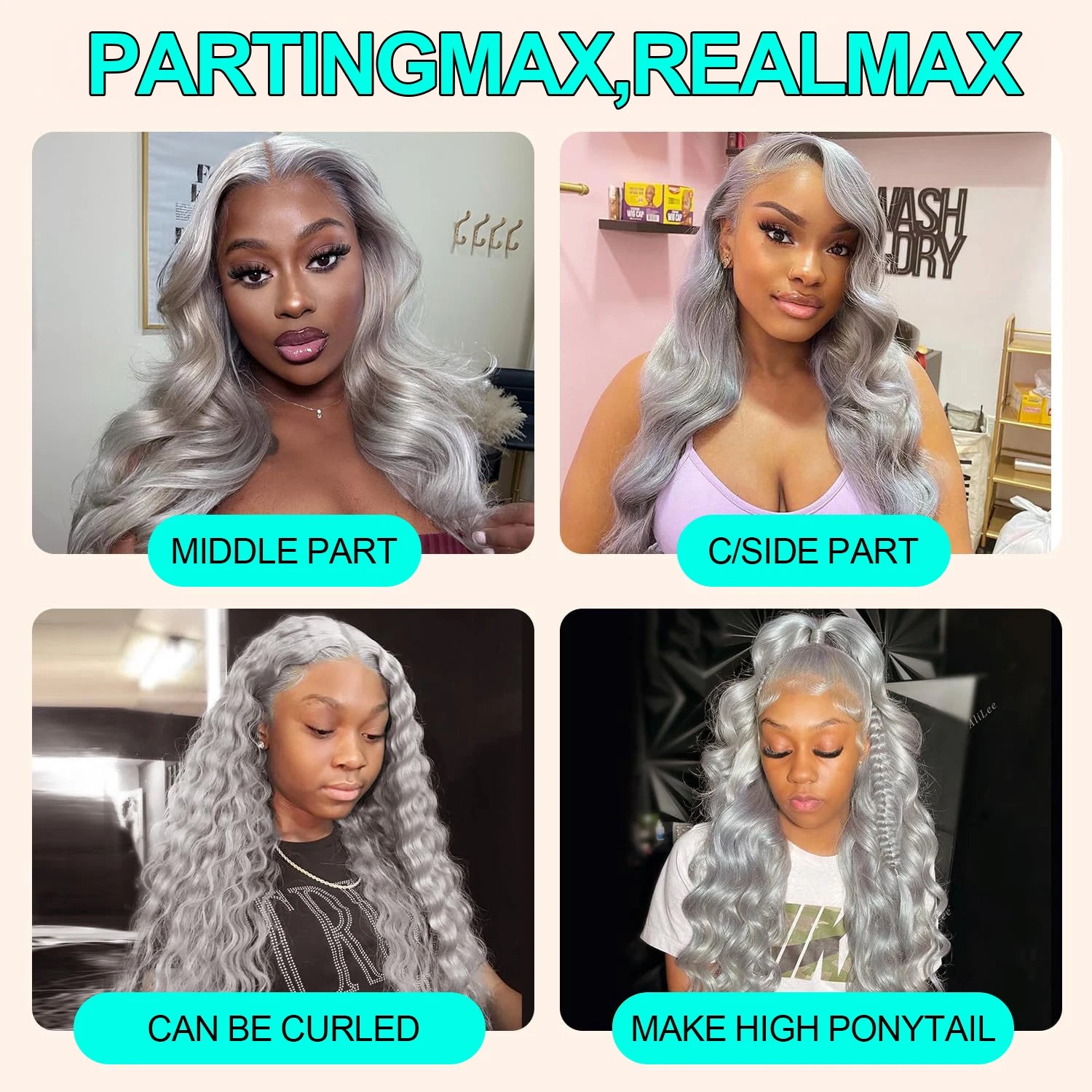 Silver Grey Body Wave Unit