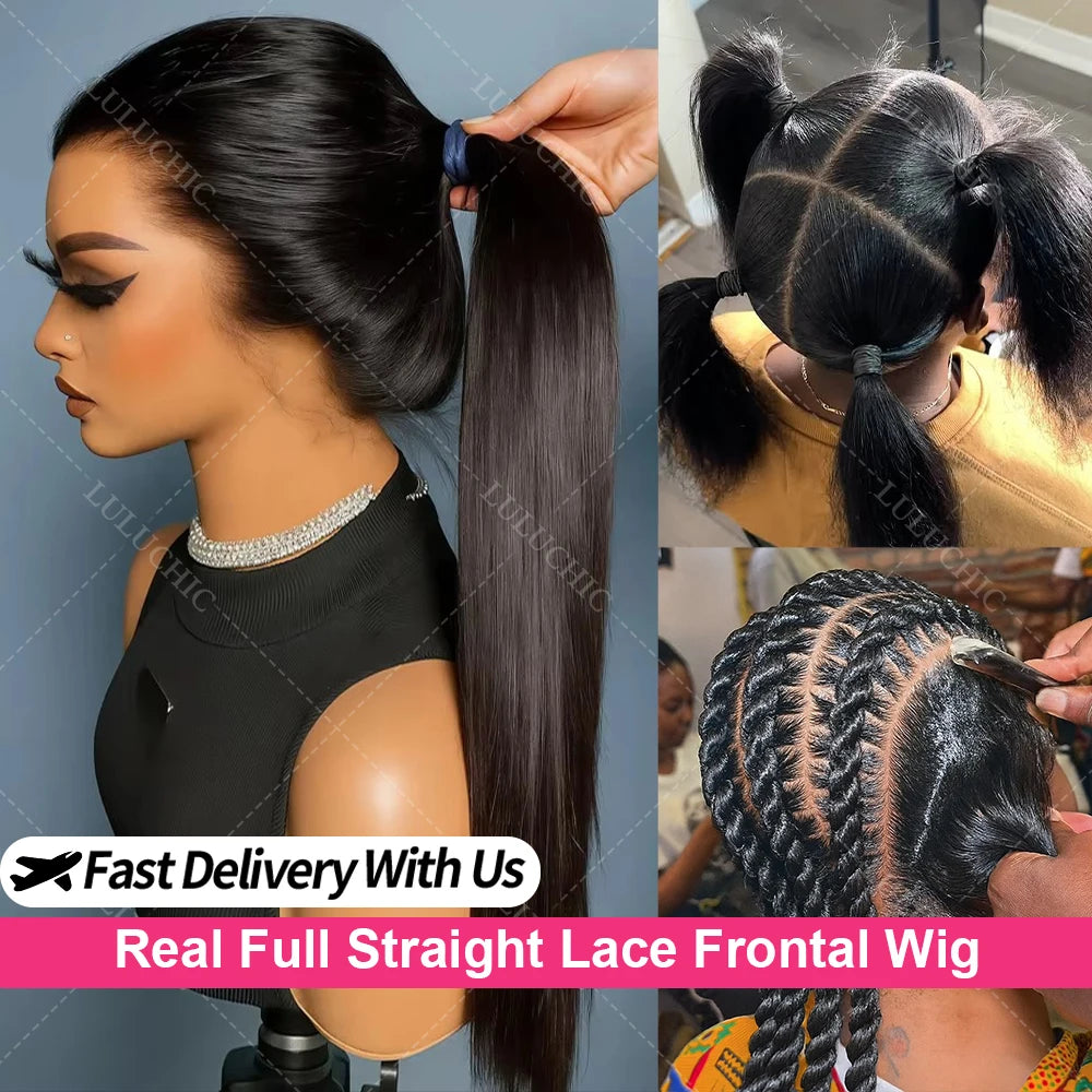 Natural Color Full Lace Pre-Plucked Straight Unit