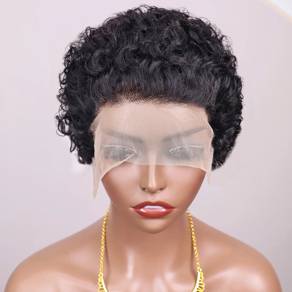 Natural Color Curly Pixie Unit
