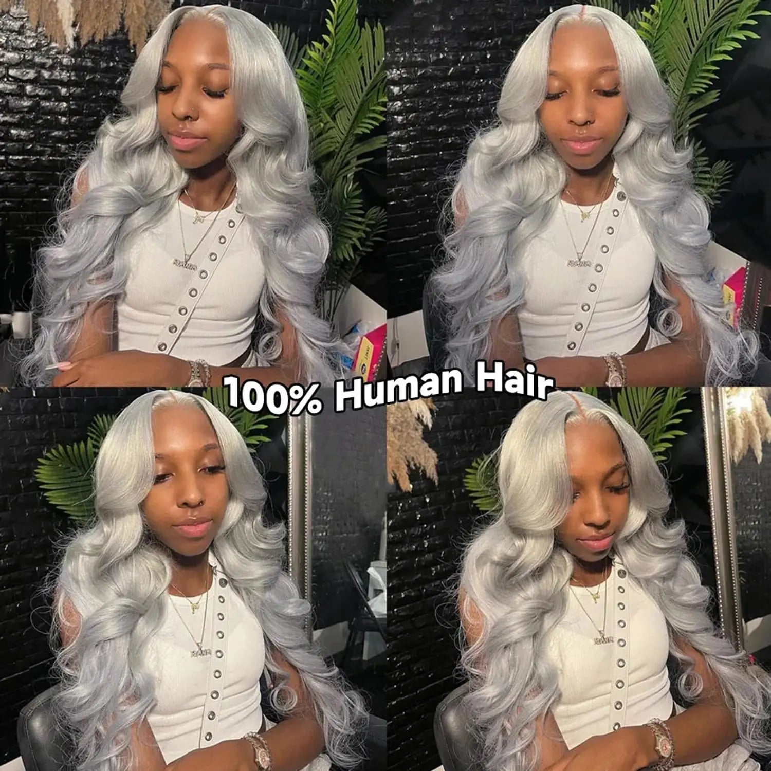 Silver Grey Body Wave Unit