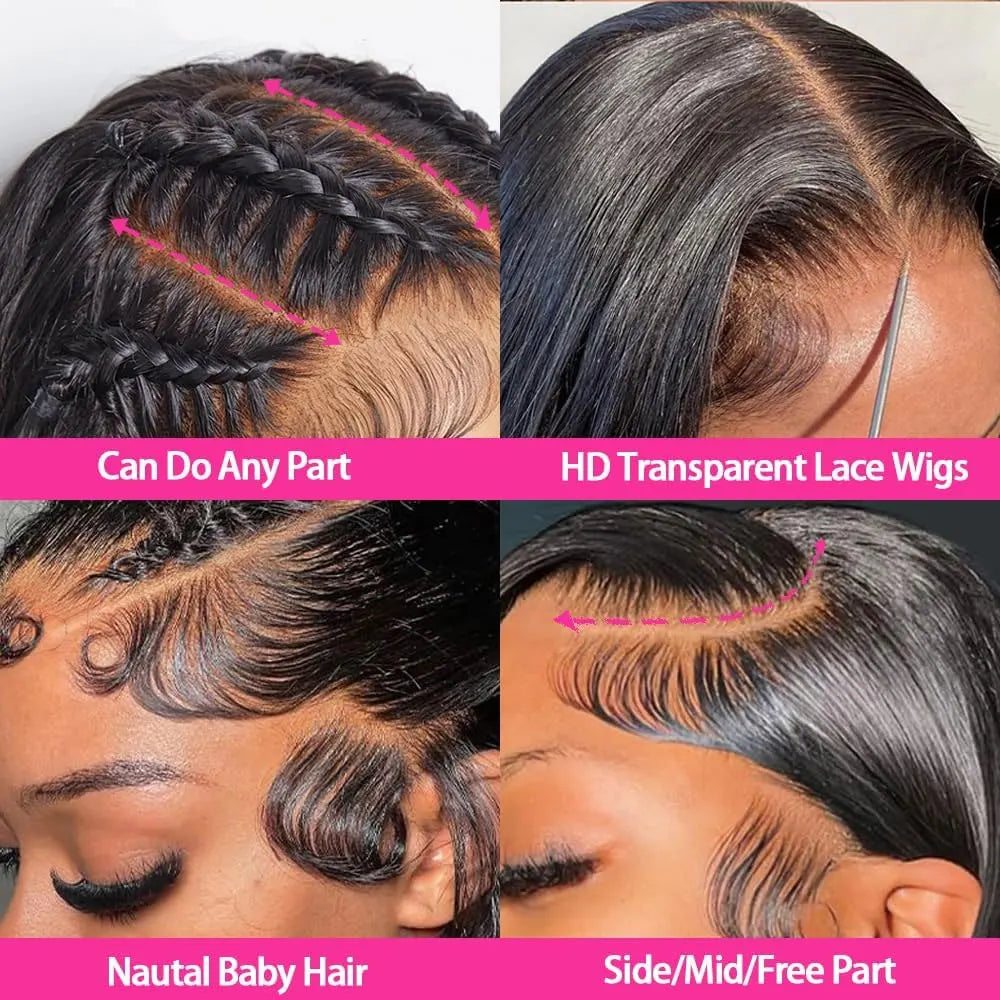 Natural Color Bone Straight Glueless Lace Unit