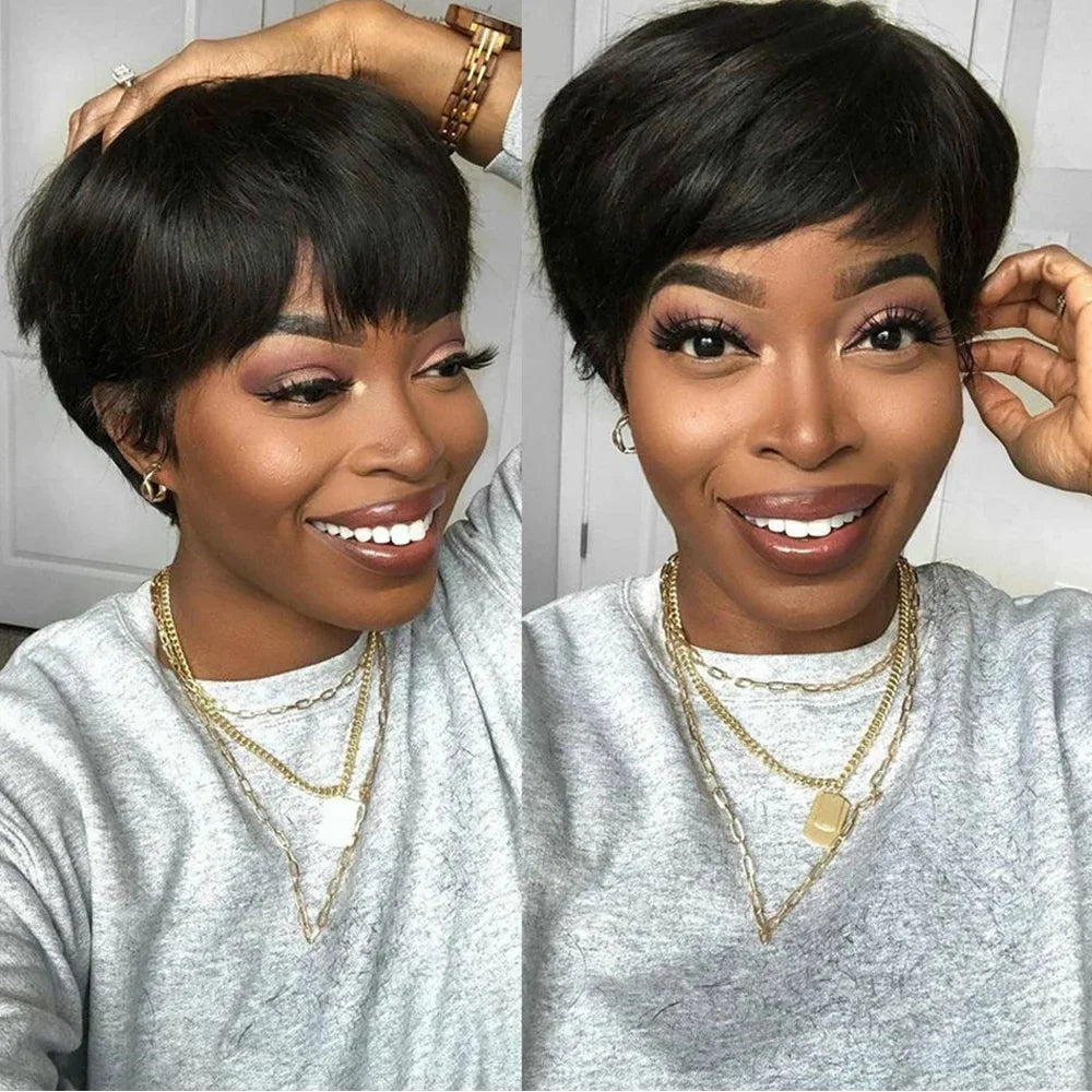 Blonde 613 Short Pixie Cut Bang Unit