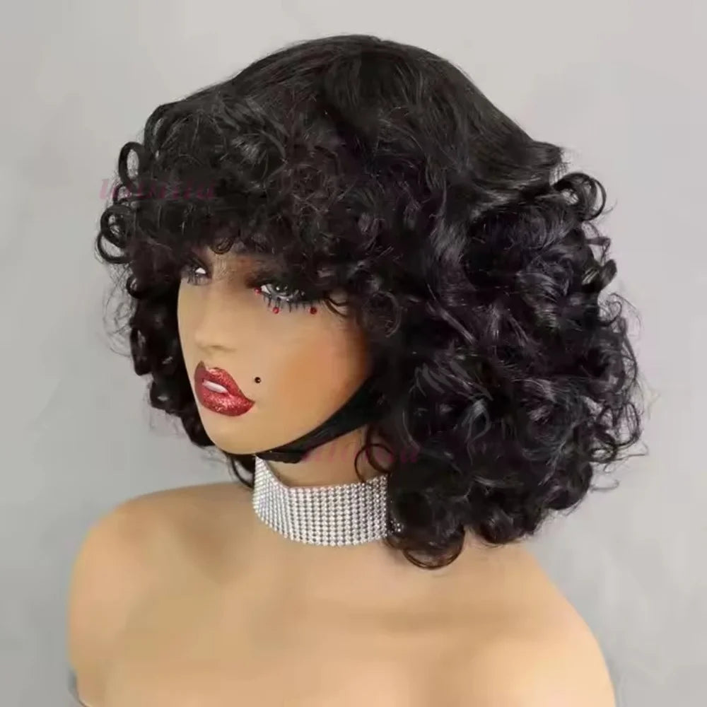 Bouncy Curl Short Bob Unit