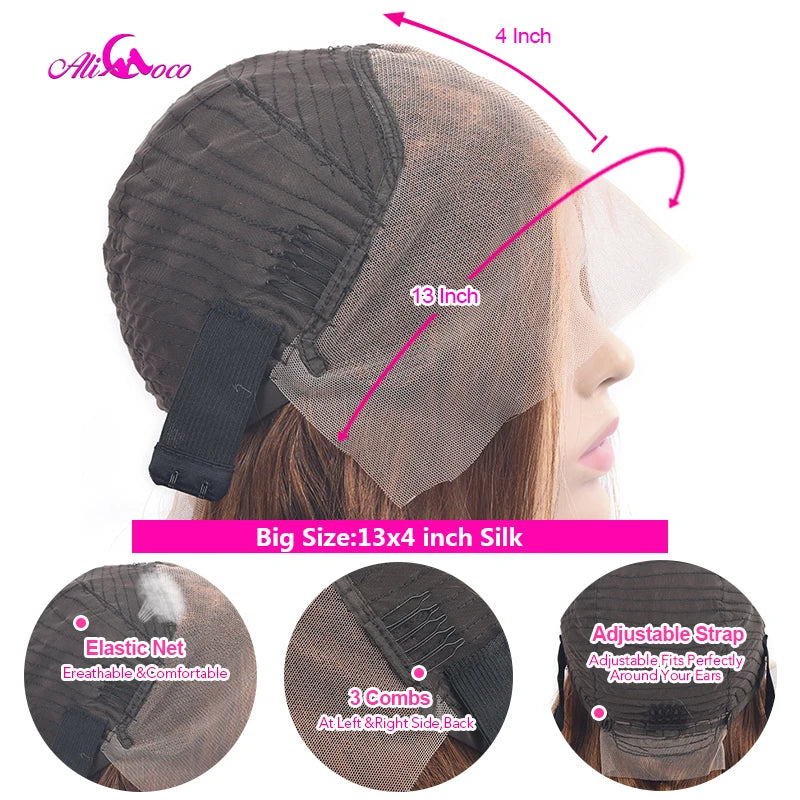 Chocolate Brown Pink Highlighted Body Wave Unit
