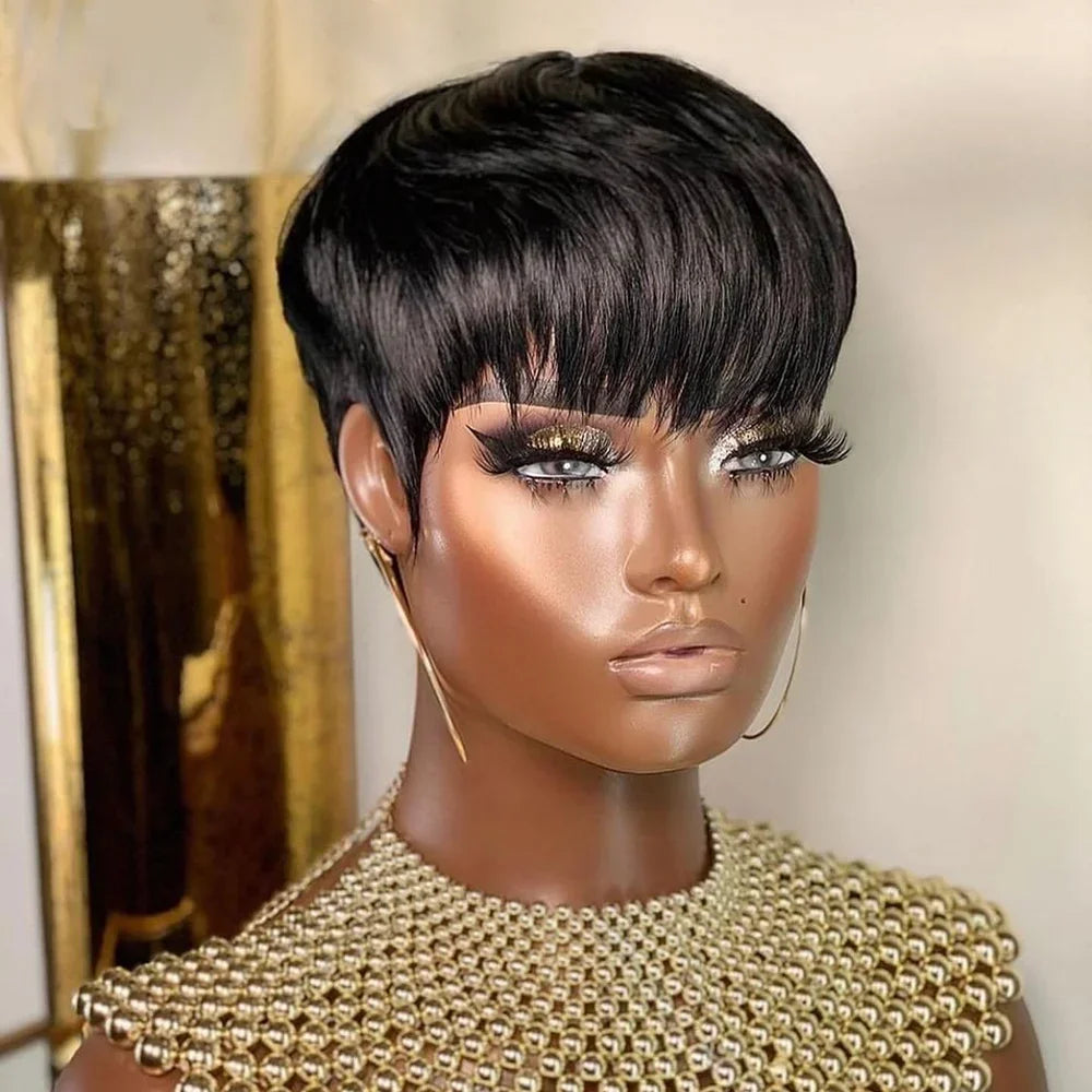 Blonde 613 Short Pixie Cut Bang Unit