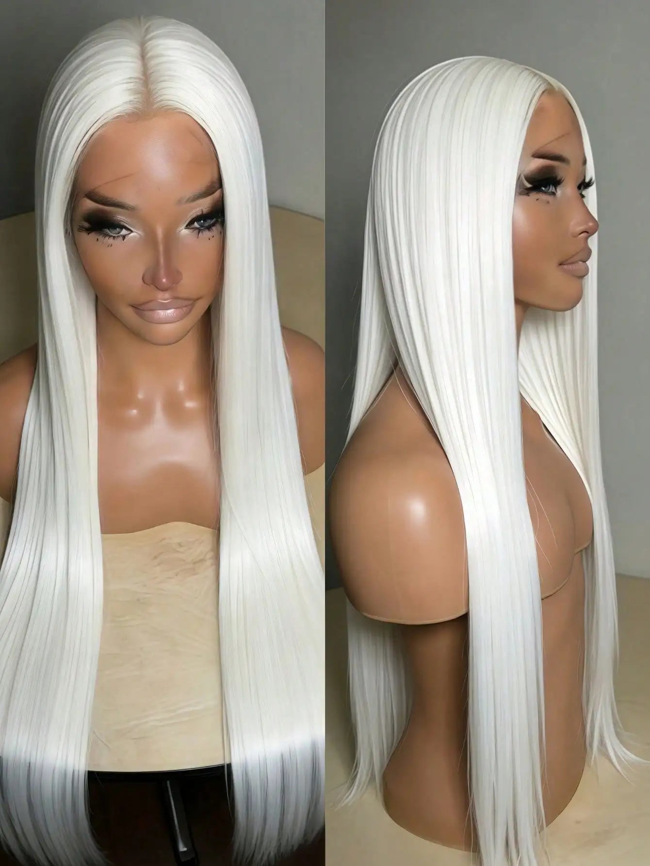 White Platinum Blonde Straight Unit