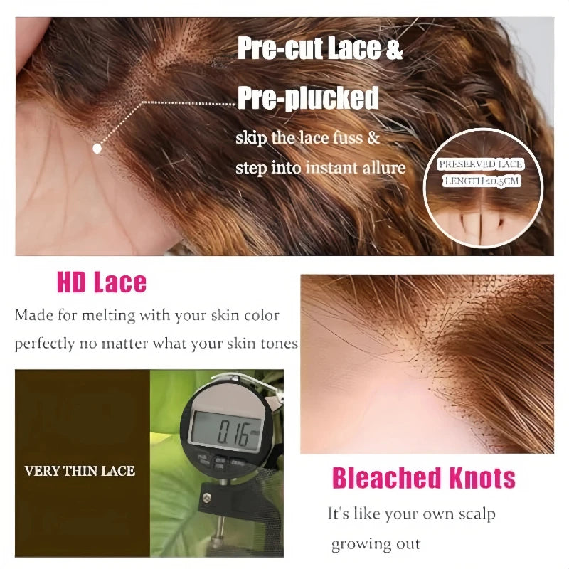 4/27 Highlight Glueless Deep Wave Bob