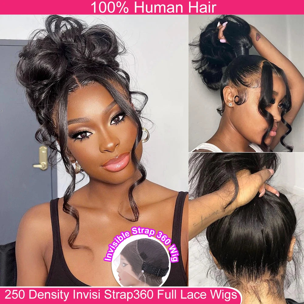 Natural Color Pre-Plucked Body Wave 360 Lace Unit