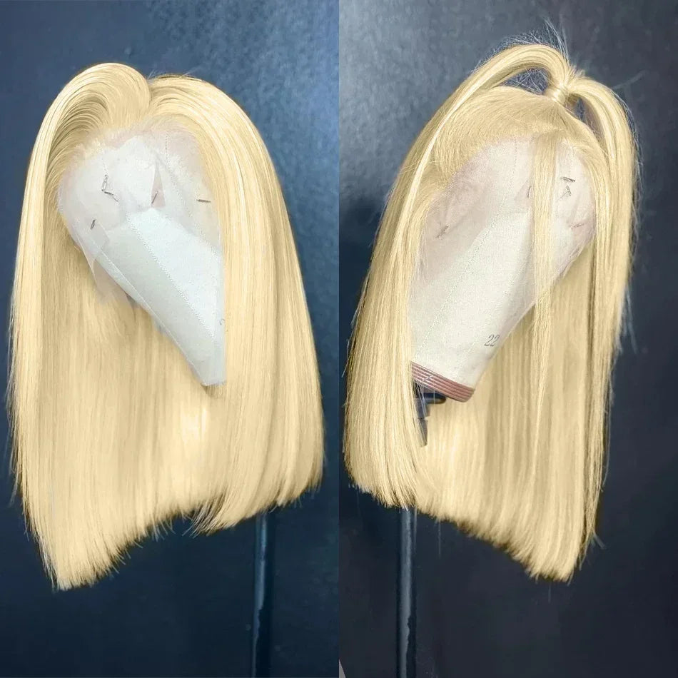 613 Blonde Straight Bob Unit