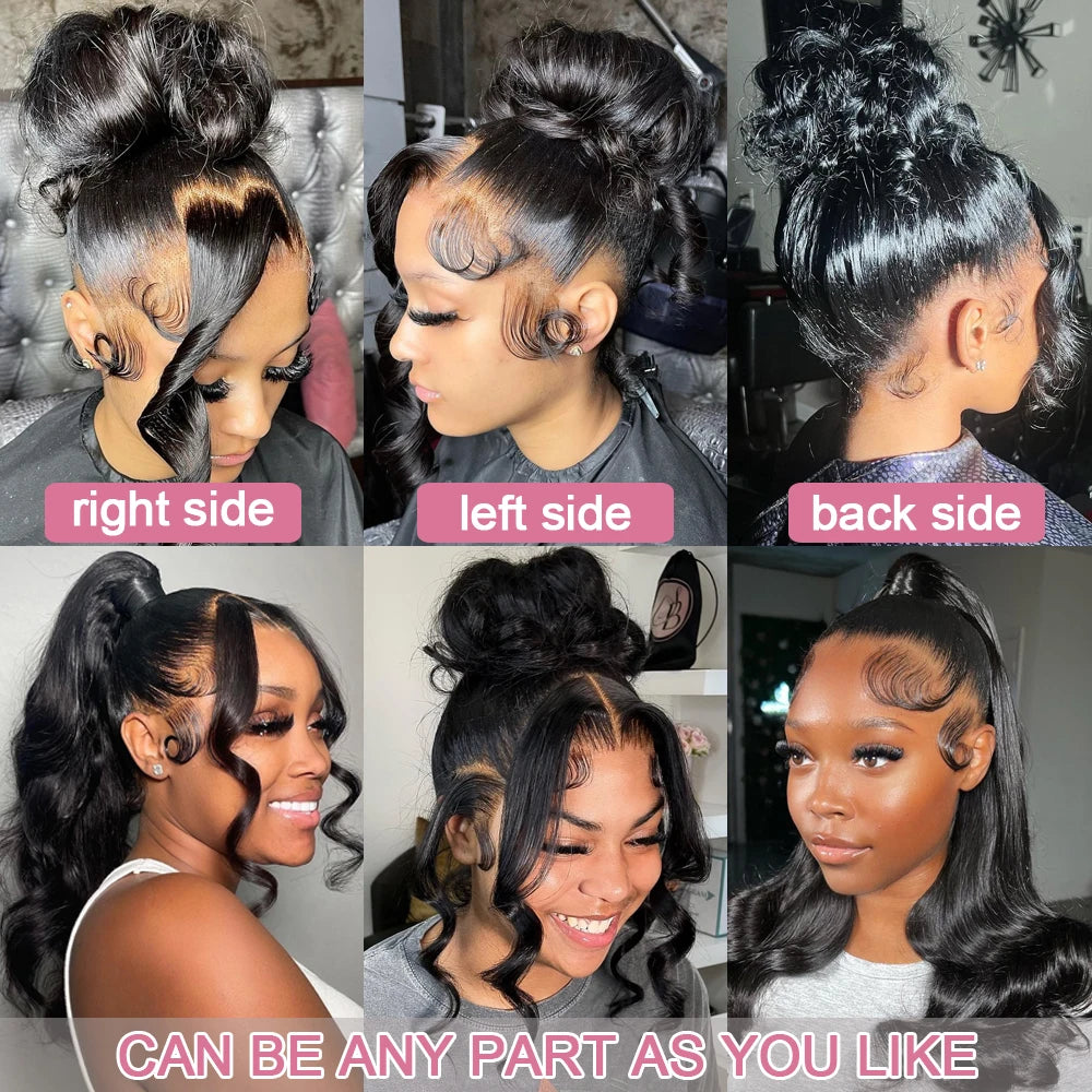 Natural Color 360 Lace Pre-Plucked Body Wave Unit