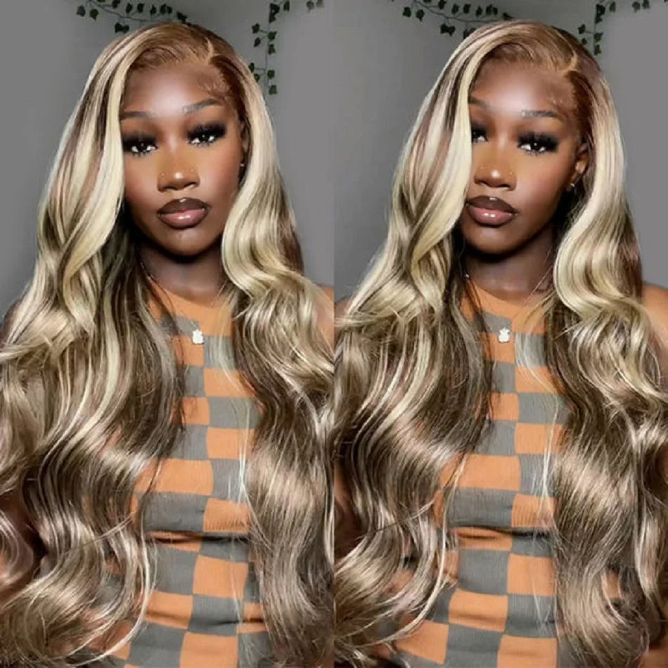 Blonde Brown 4/613 Straight/Body Wave Unit