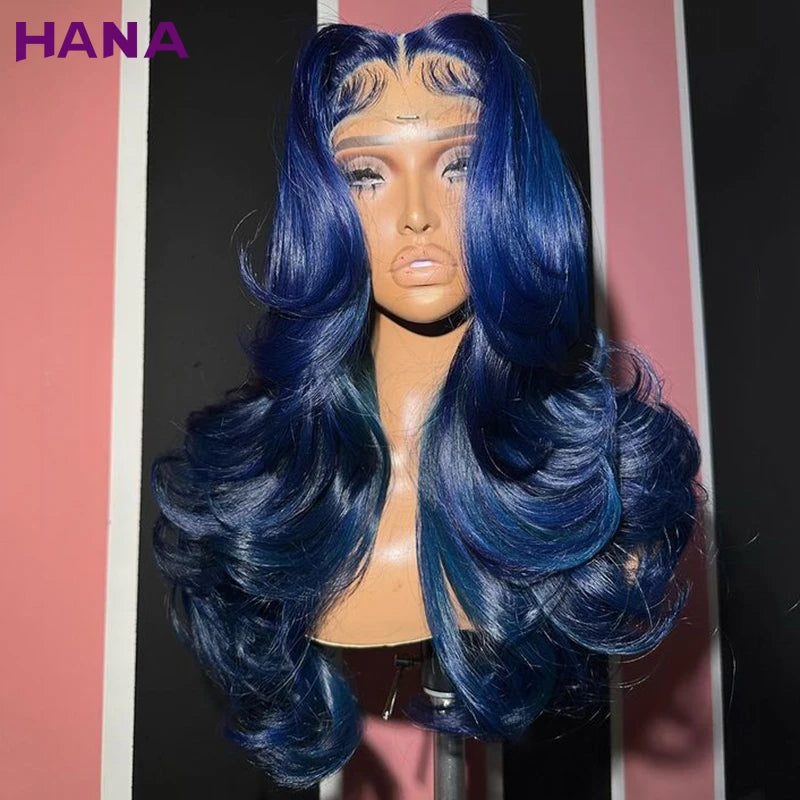 Midnight Blue Pre-Plucked Wavy Unit