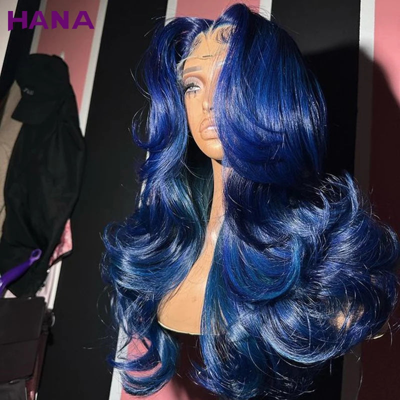 Midnight Blue Pre-Plucked Wavy Unit