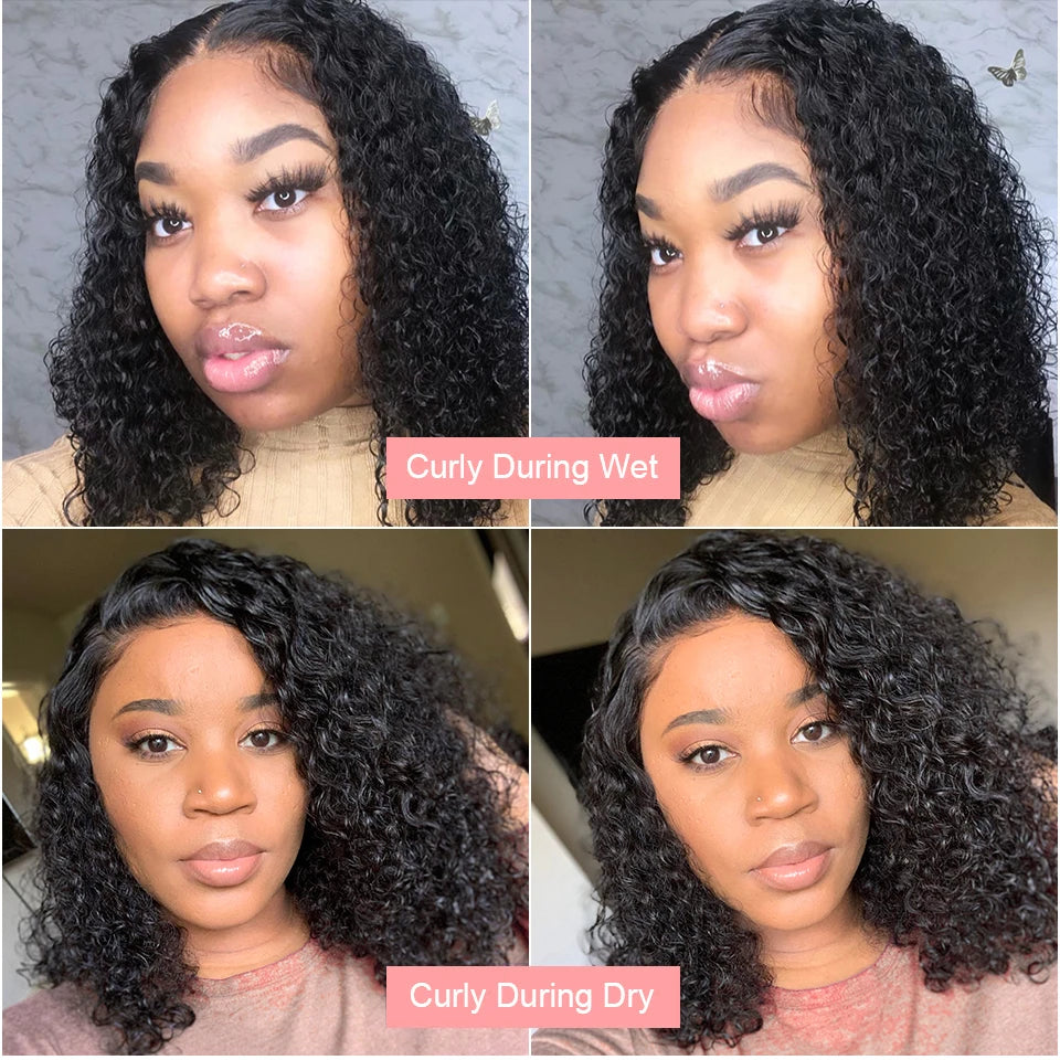 Short Curly Deep Wave Bob