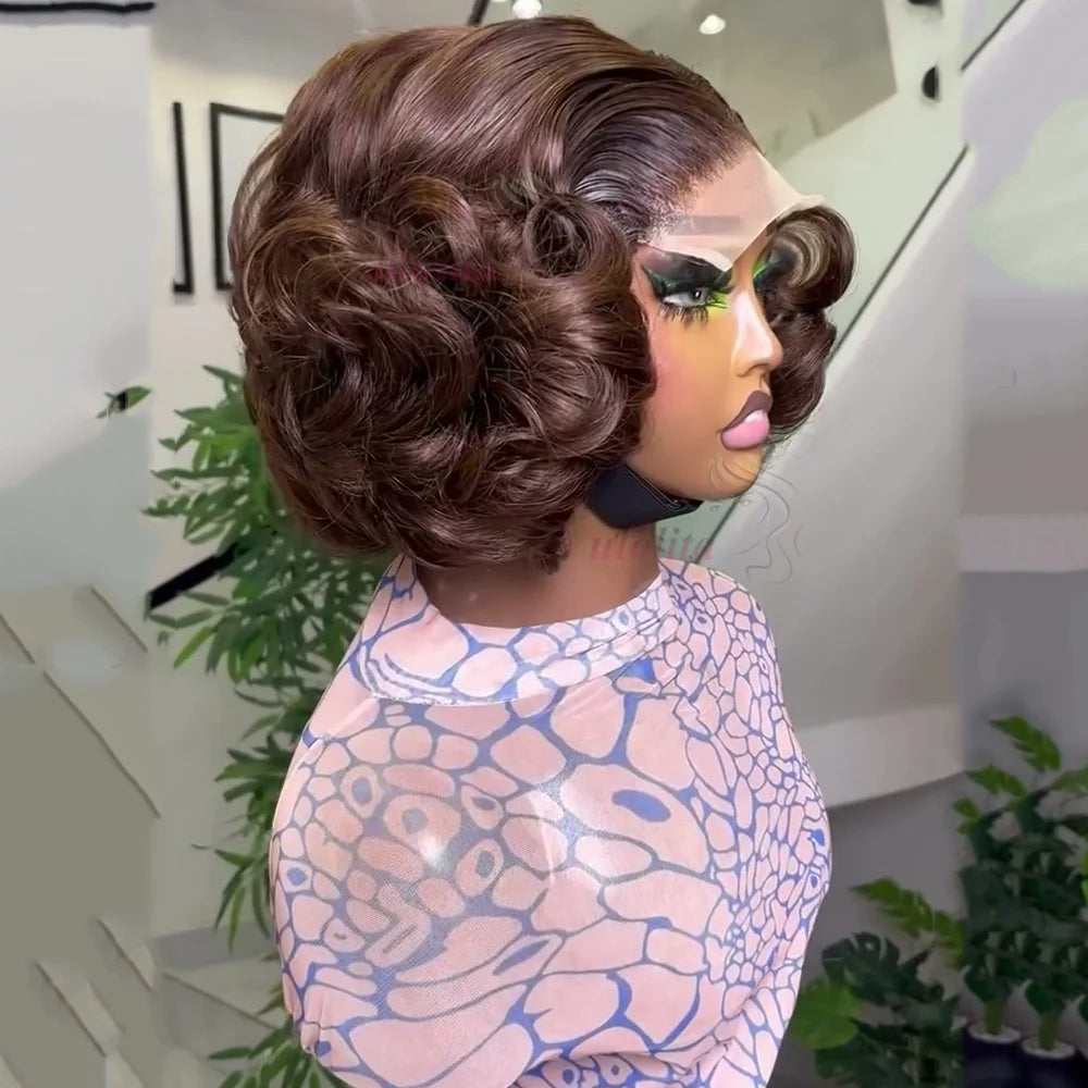 Loose Body Wave Ginger Orange Bob Unit