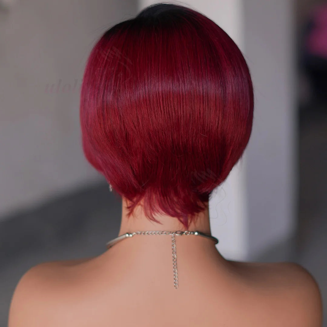 Pixie Cut Short Bob Unit