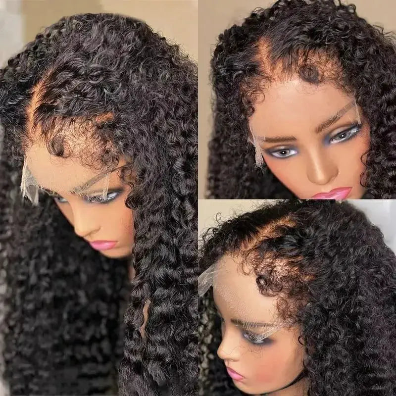 Kinky Curly Glueless Unit with 4C Edges
