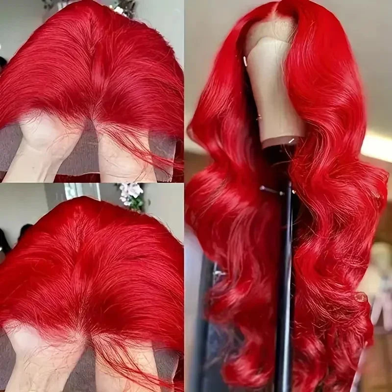 Hot Red Body Wave Unit