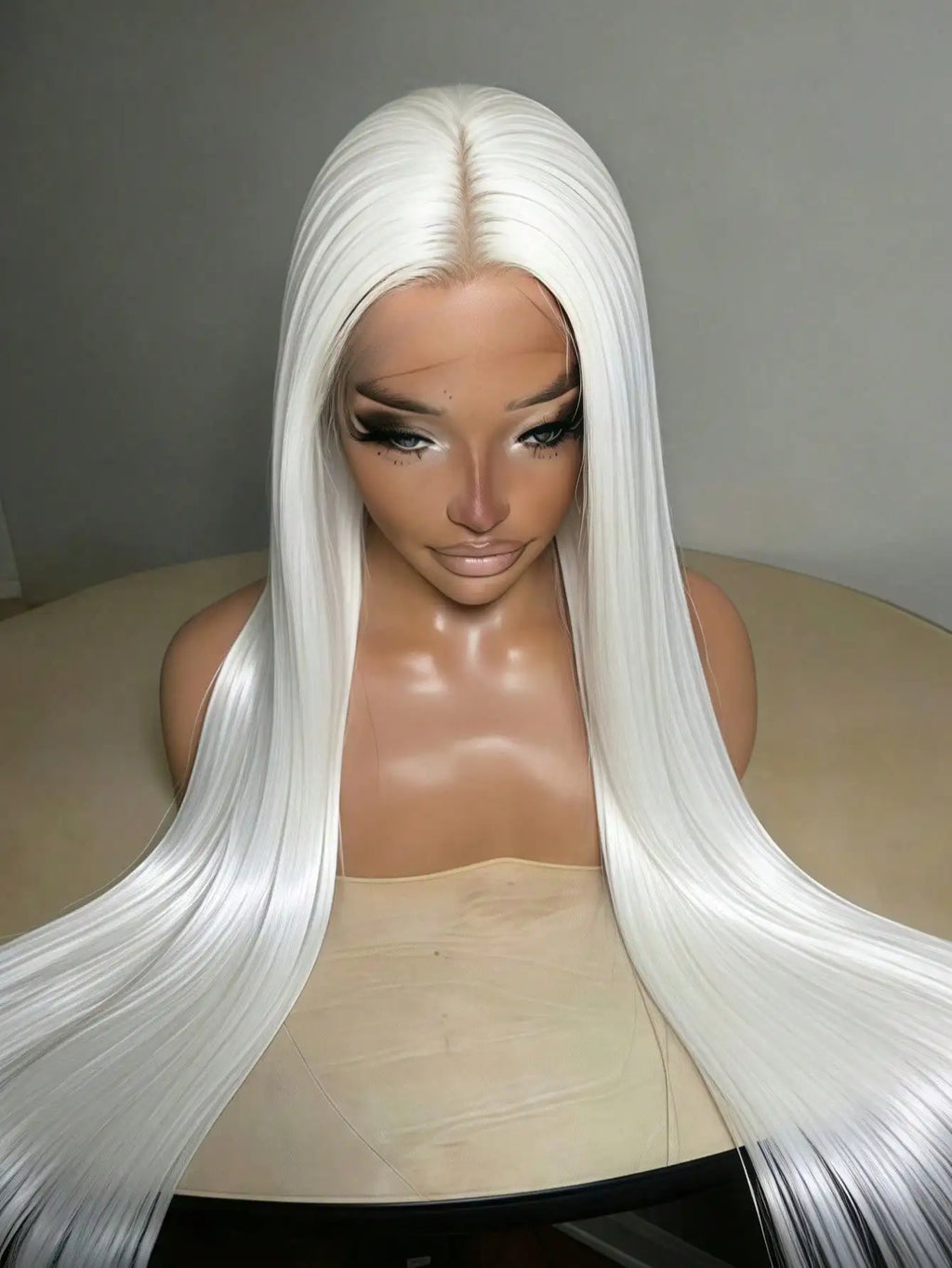 White Platinum Blonde Straight Unit