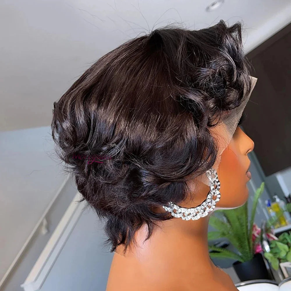 Pixie Cut Short Bob Unit