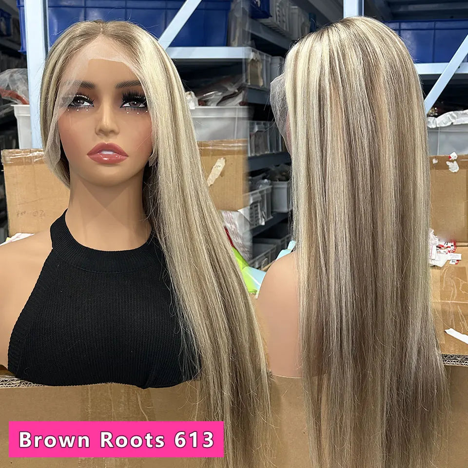 Preplucked Brown Roots 613 Highlight Unit