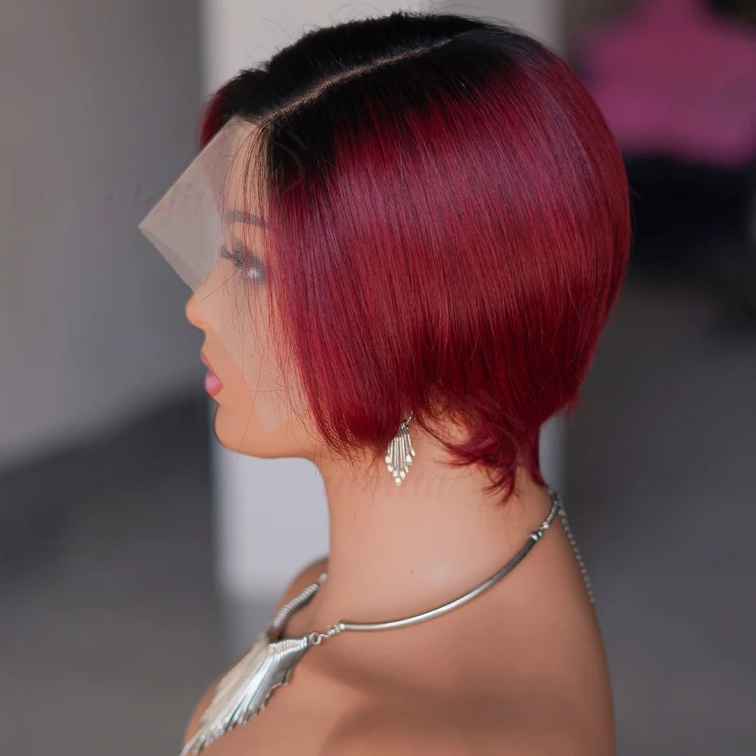 Pixie Cut Short Bob Unit