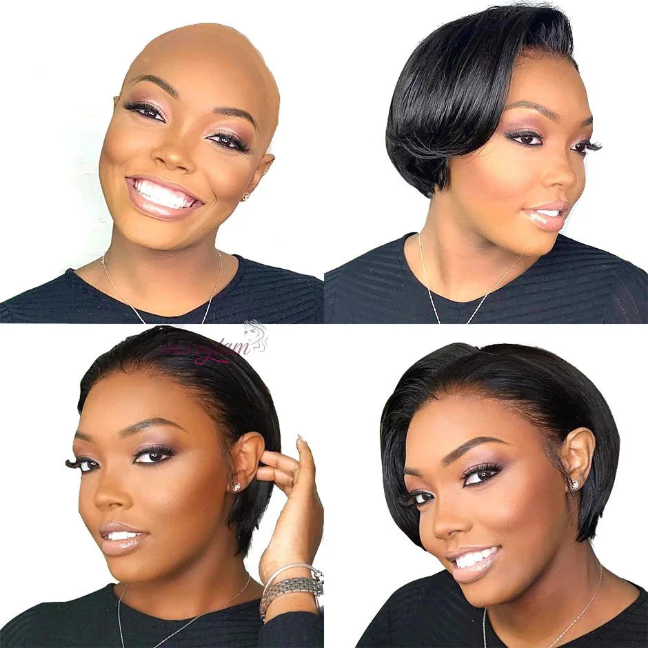 Pixie Cut Short Bob Unit