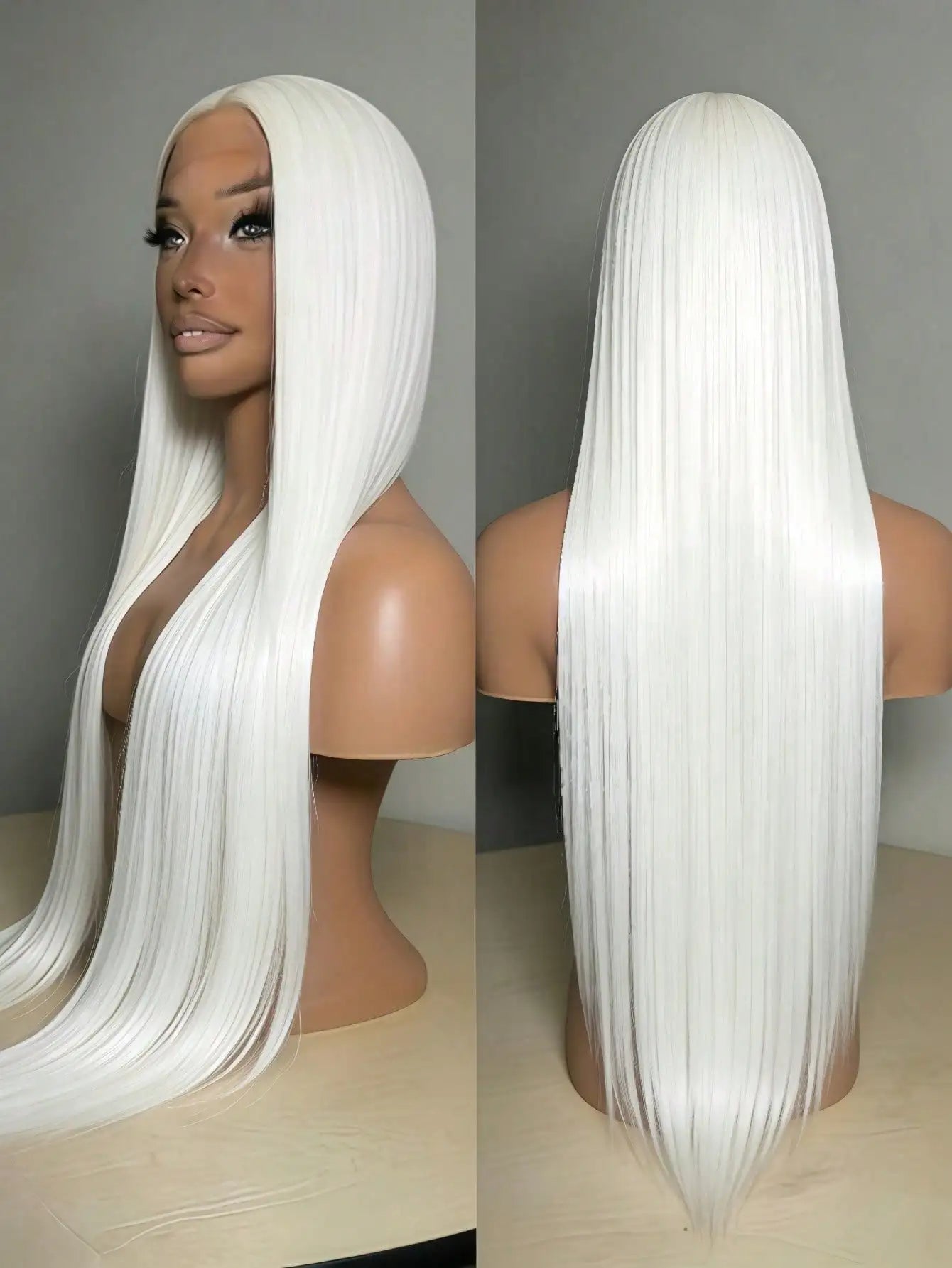 White Platinum Blonde Straight Unit